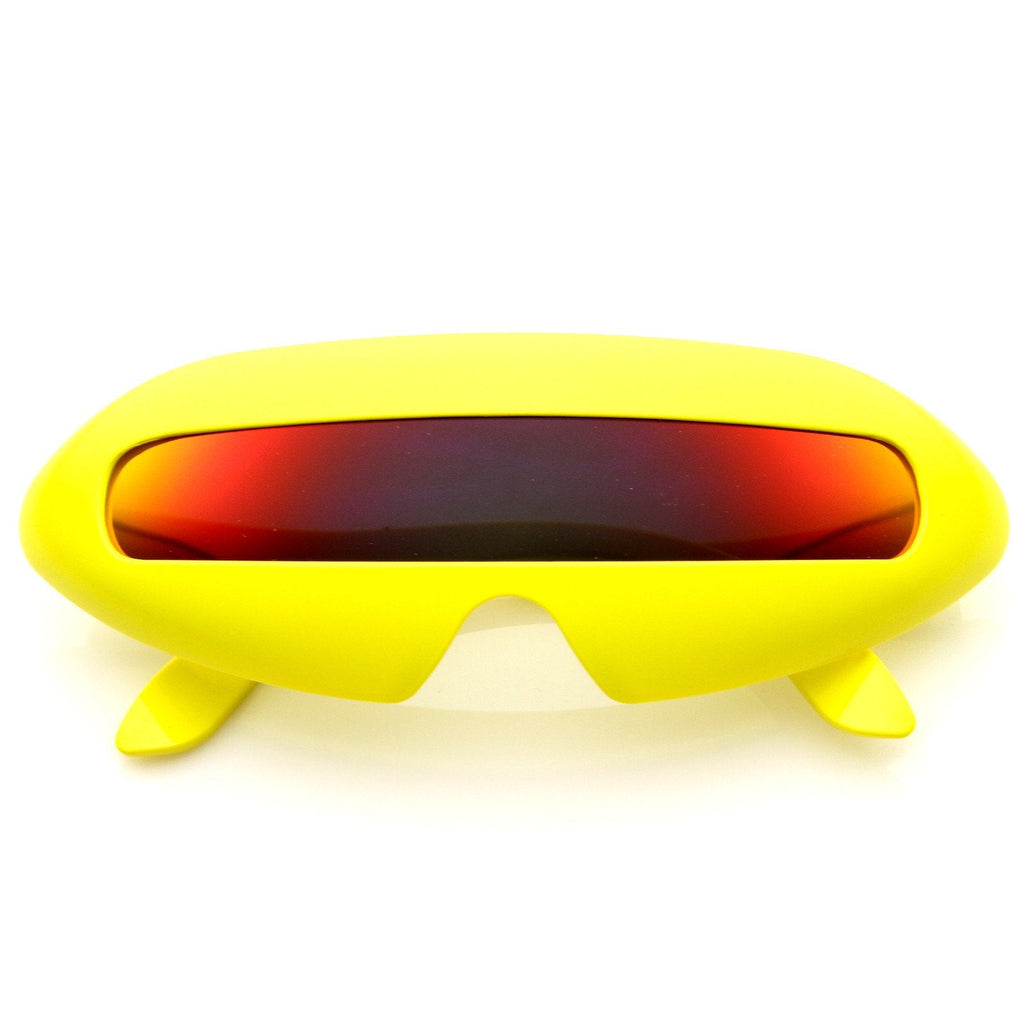 Retro Futuristic Novelty Space Cadet Shield Sunglasses 8125