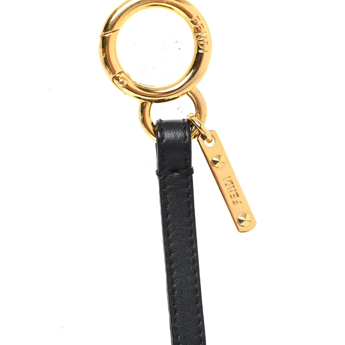 Shearling Vitello Dolce Macro FF 1974 Dice Bag Charm Multicolor