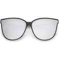 Women's Modern Infinity Flat Mirrored Lens Cat Eye Sunglasses C349