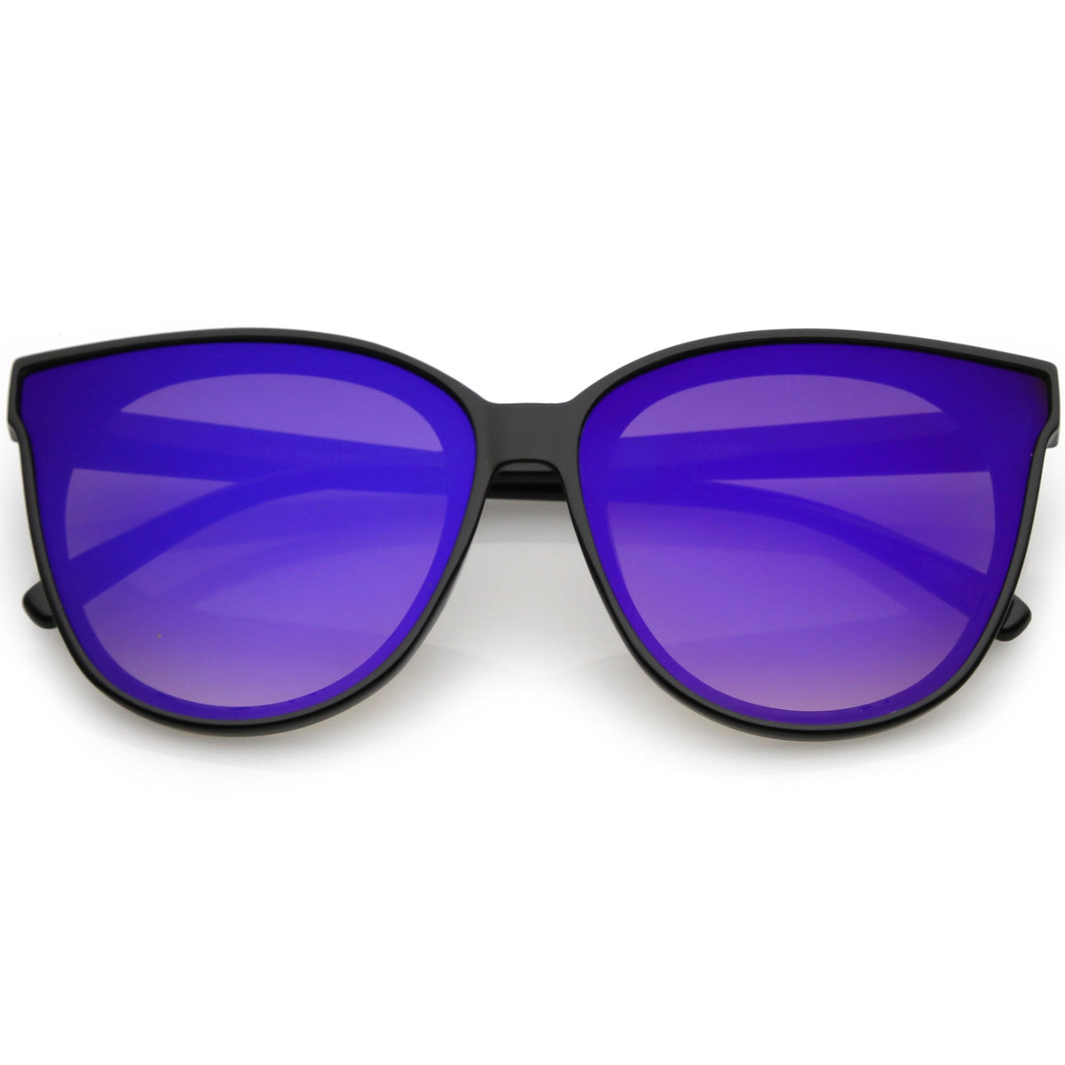 Women's Modern Infinity Flat Mirrored Lens Cat Eye Sunglasses C349
