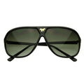 Retro Oversize Gold Horse Emblem Aviator Sunglasses 2867