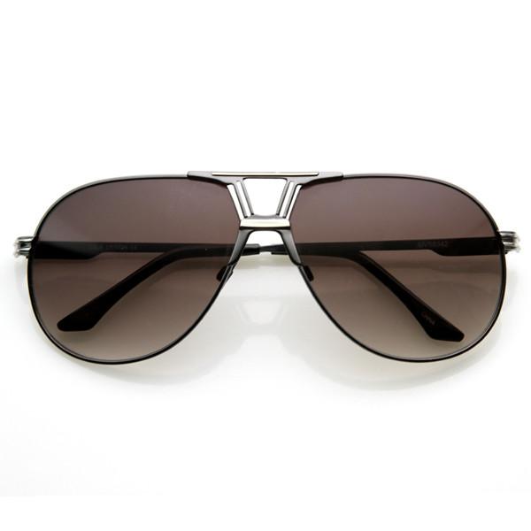 Premium Optical RX Laser Metal Designer Aviator Sunglasses 8366