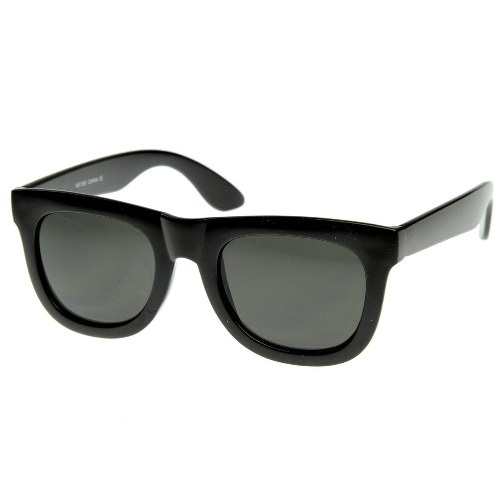 Designer Super Retro Thick Frame Indie Horned Rim Sunglasses 8164