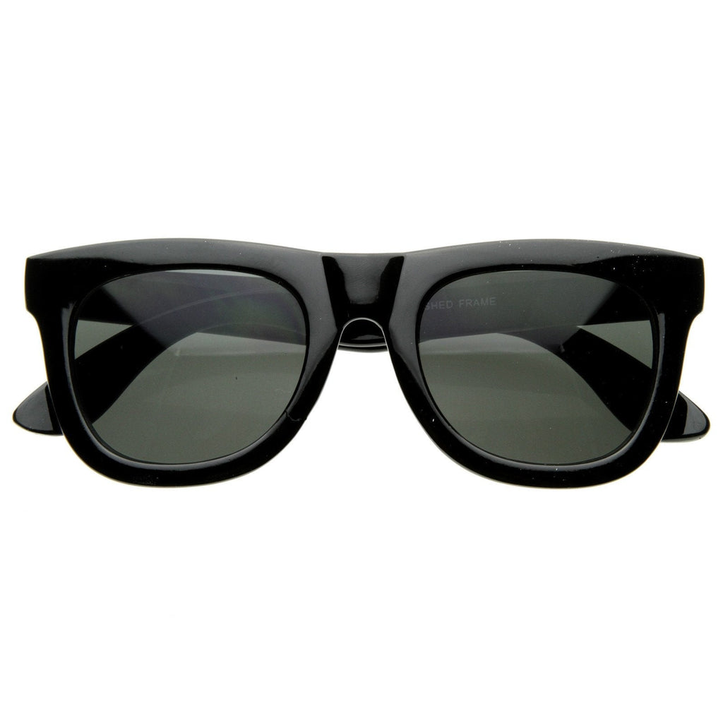 Designer Super Retro Thick Frame Indie Horned Rim Sunglasses 8164