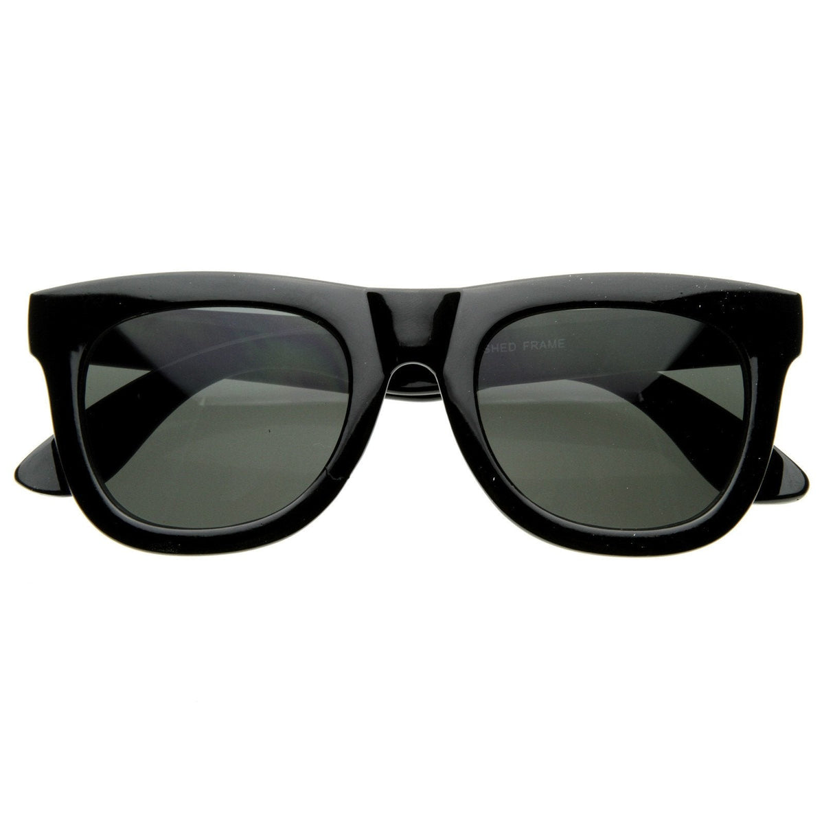 Designer Super Retro Thick Frame Indie Horned Rim Sunglasses 8164