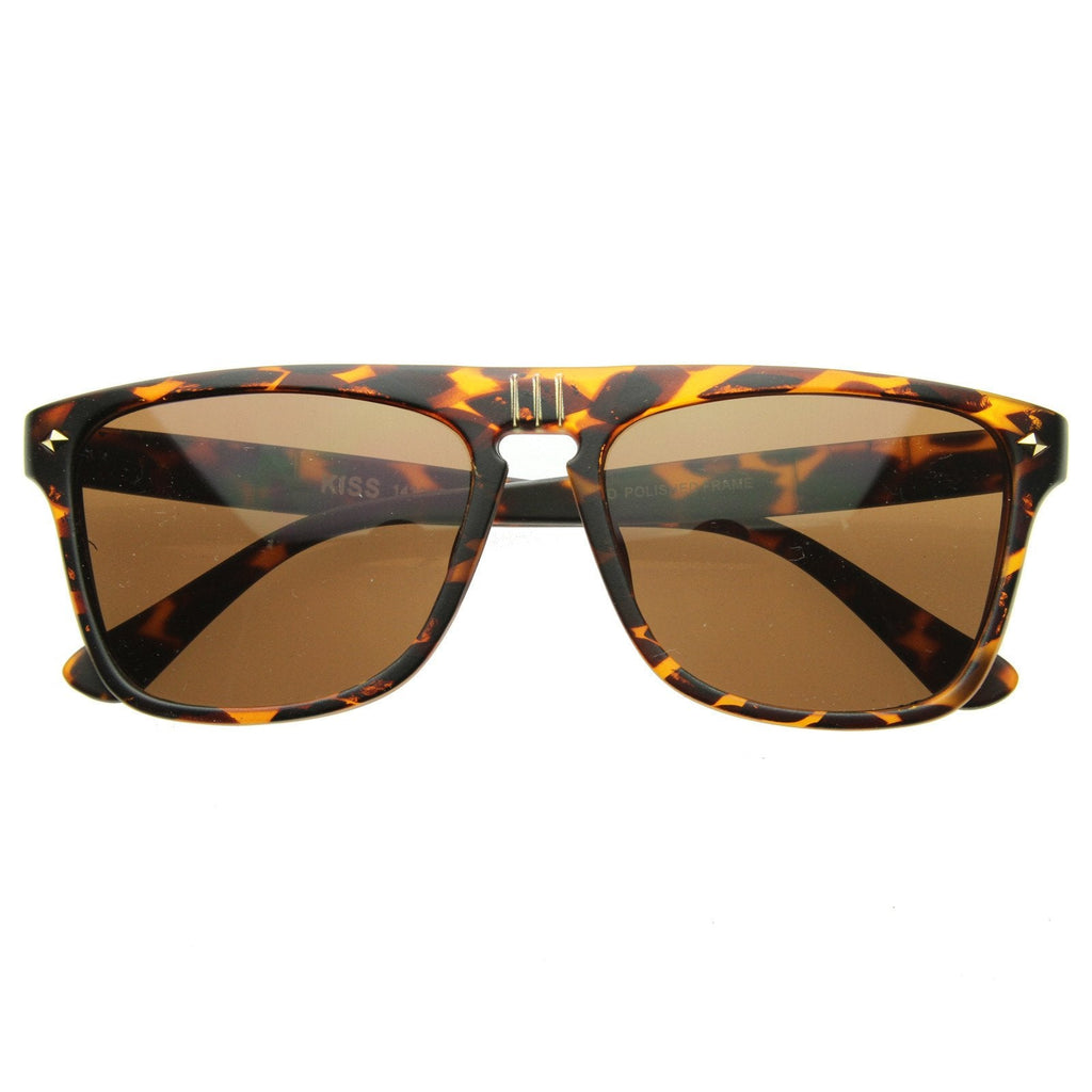European Mens Designer Flat Top Dapper Sunglasses 8450