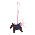 Milo Lambskin Grigri Rodeo Pegase Horse Bag Charm Rouge Sellie Mauve Sylvestre Bleu Saphir