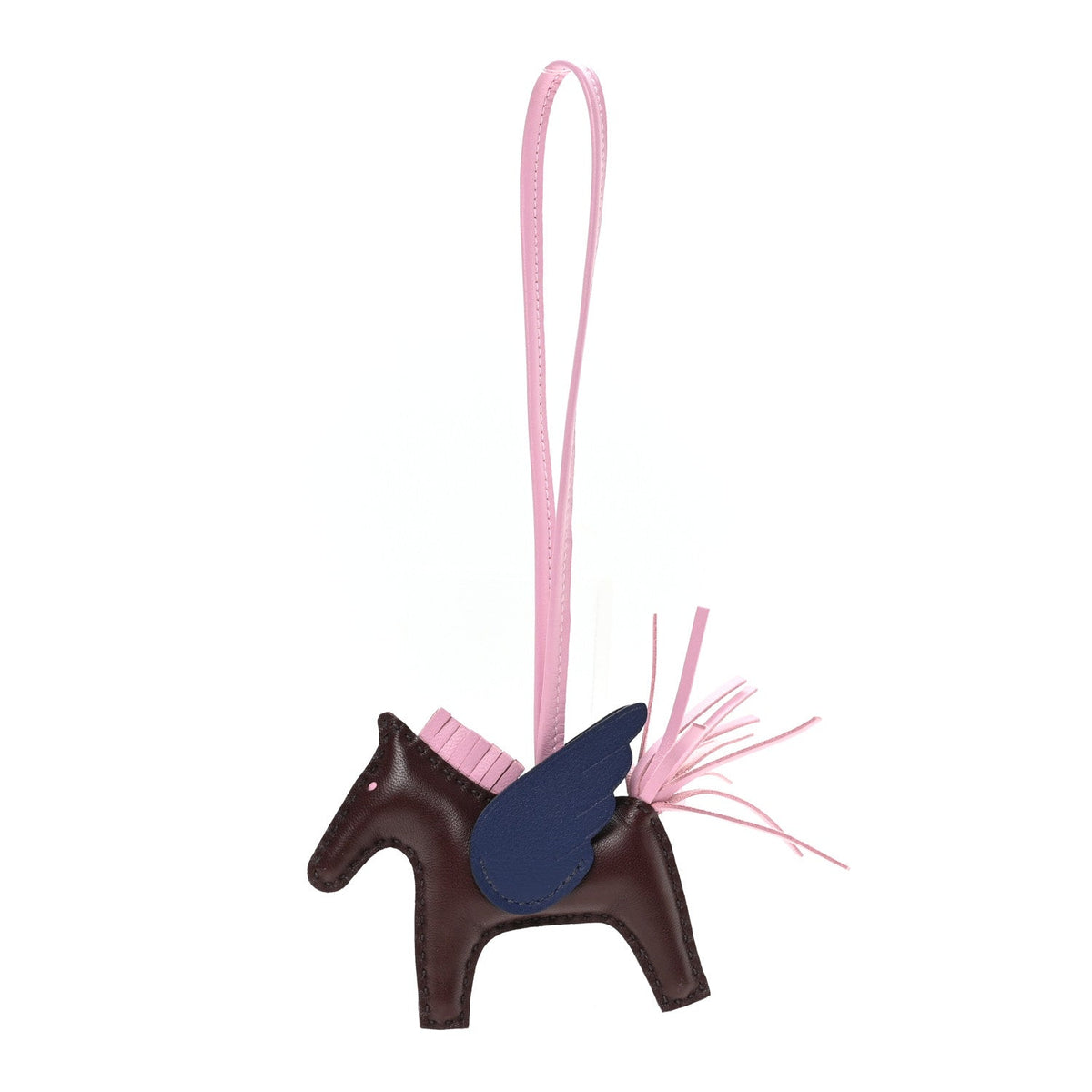 Milo Lambskin Grigri Rodeo Pegase Horse Bag Charm Rouge Sellie Mauve Sylvestre Bleu Saphir