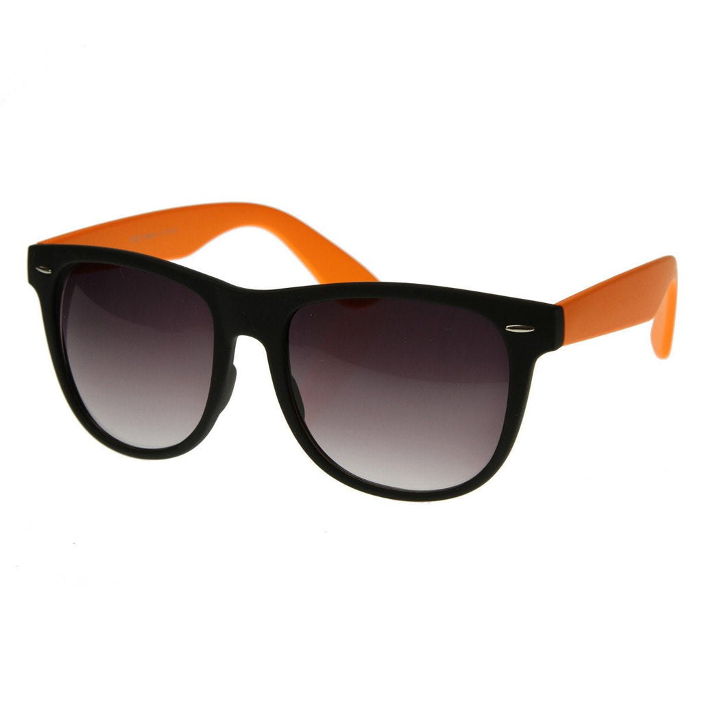 Retro Neon Color 2 Tone Horned Rim Sunglasses 2793
