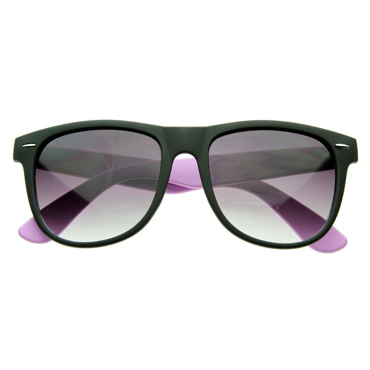 Retro Neon Color 2 Tone Horned Rim Sunglasses 2793