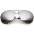 Retro Oversized Floating Mirrored Lens Aviator Sunglasses C081