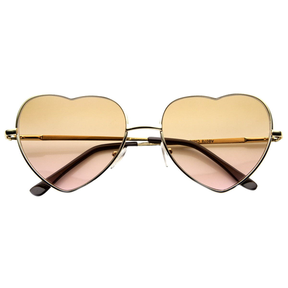 Womens Cute Metal Heart Shape Fashion Sunglasses 8796