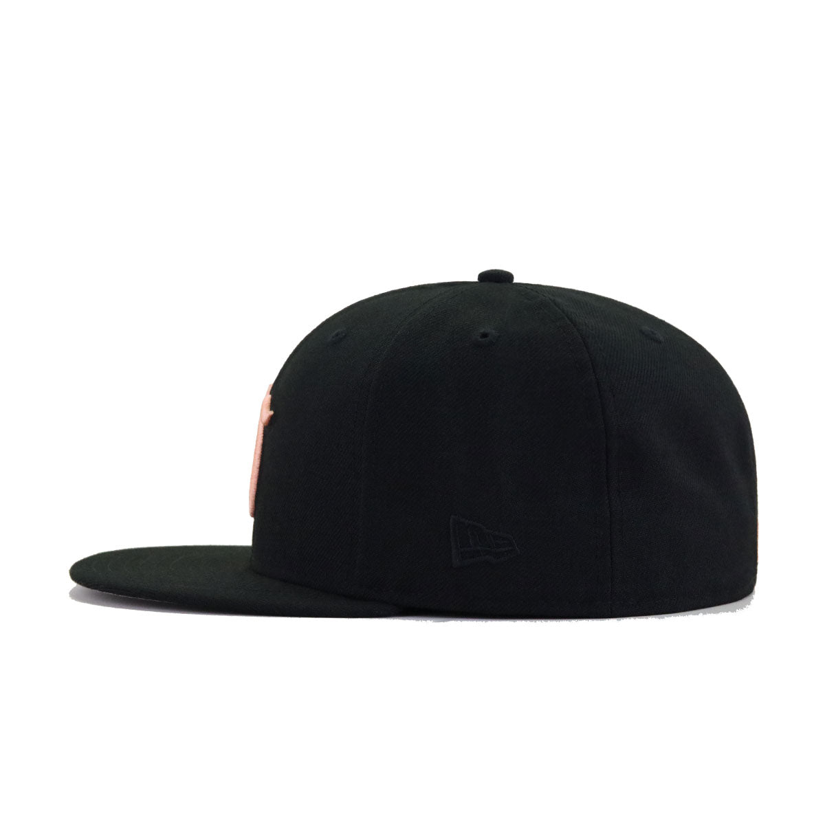 Atlanta Braves Black PEACH New Era 59Fifty Fitted