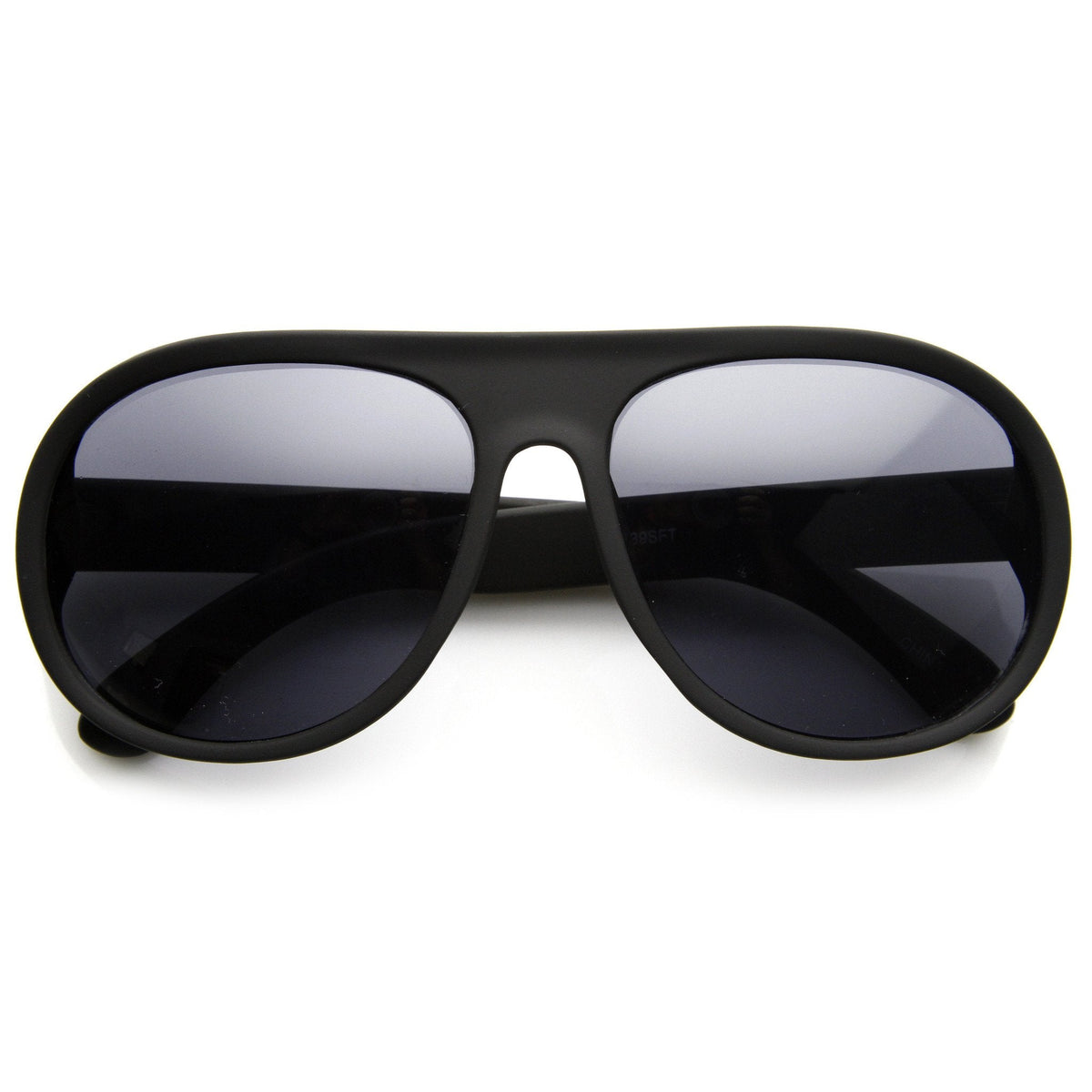 Oversize Retro Soft Rubberized Aviator Sunglasses 8813