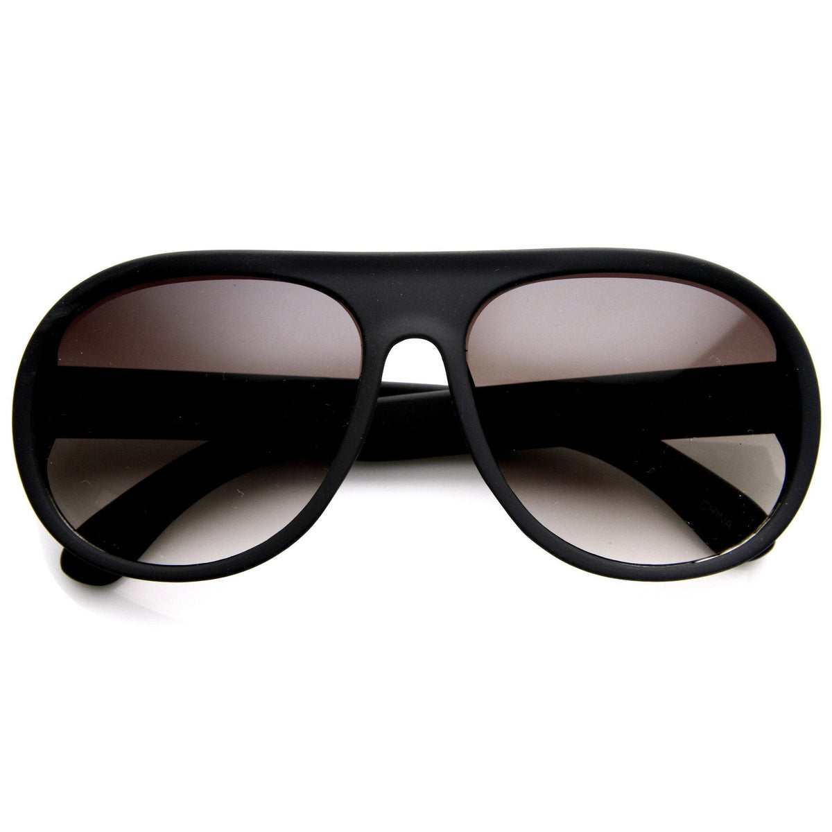Oversize Retro Soft Rubberized Aviator Sunglasses 8813