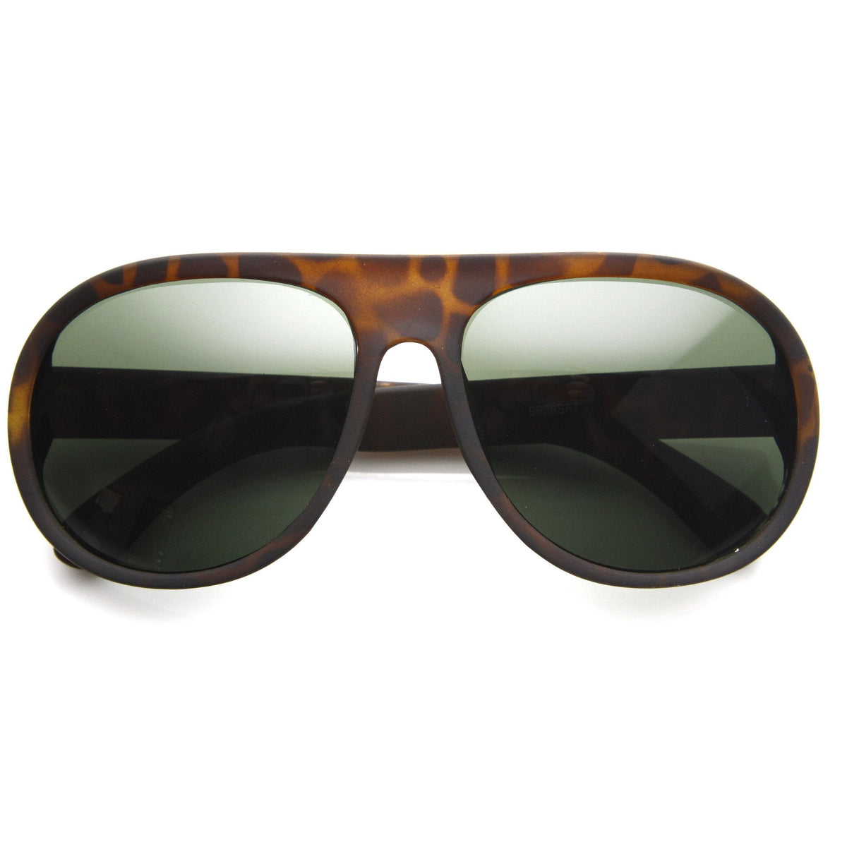 Oversize Retro Soft Rubberized Aviator Sunglasses 8813
