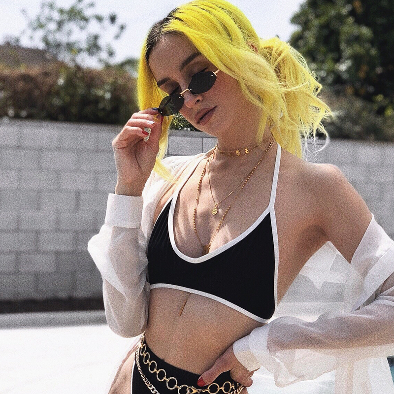 Retro 1990's Small Geometric Hexagon Sunglasses C593