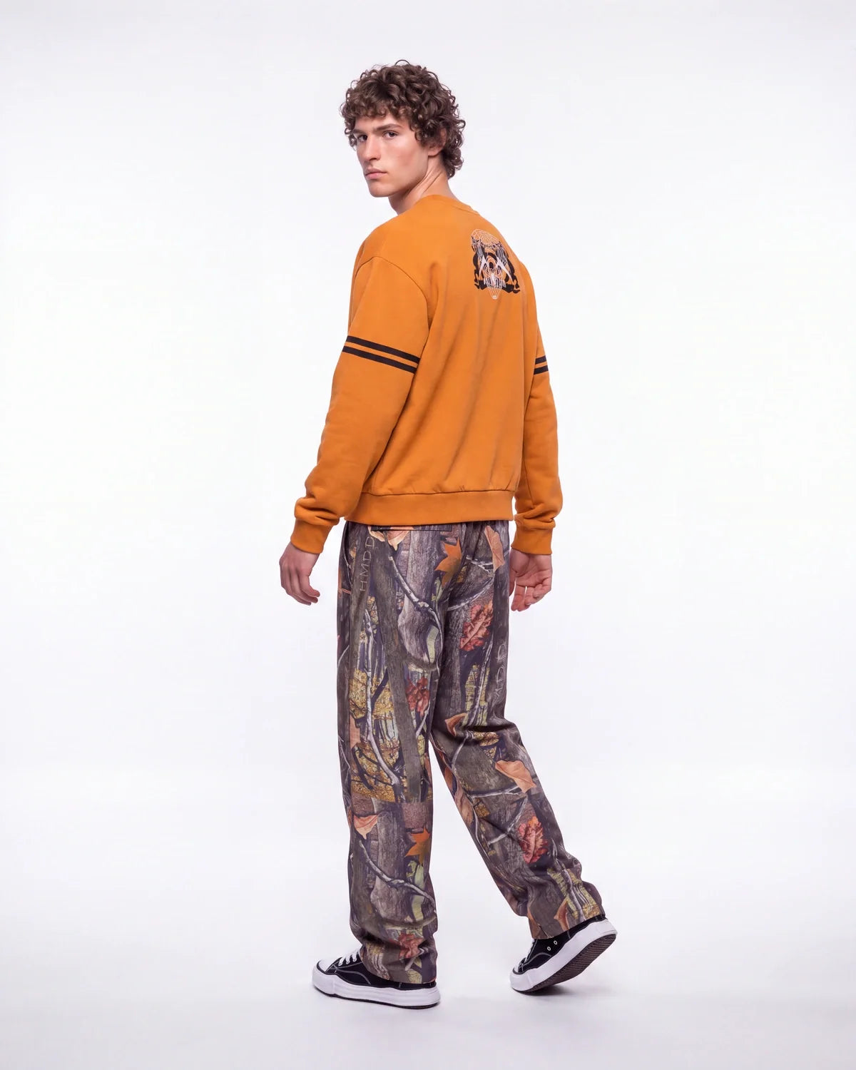 Sp5der Aranea Crewneck Burnt Orange