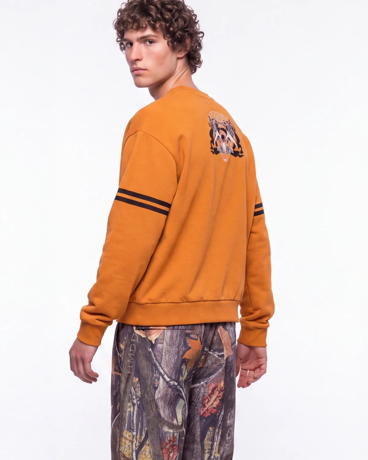 Sp5der Aranea Crewneck Burnt Orange