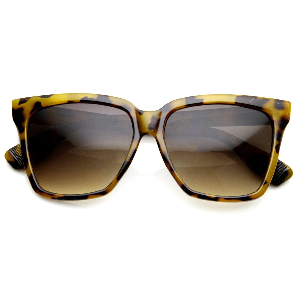 Womens Oversize Flat Top Cat Eye Designer Sunglasses 8967