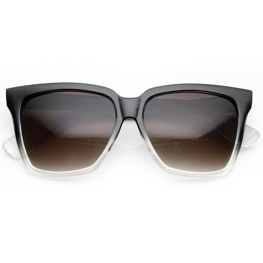 Womens Oversize Flat Top Cat Eye Designer Sunglasses 8967