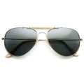 Classic Outdoorsman Style Metal Aviator Sunglasses 55mm 8837