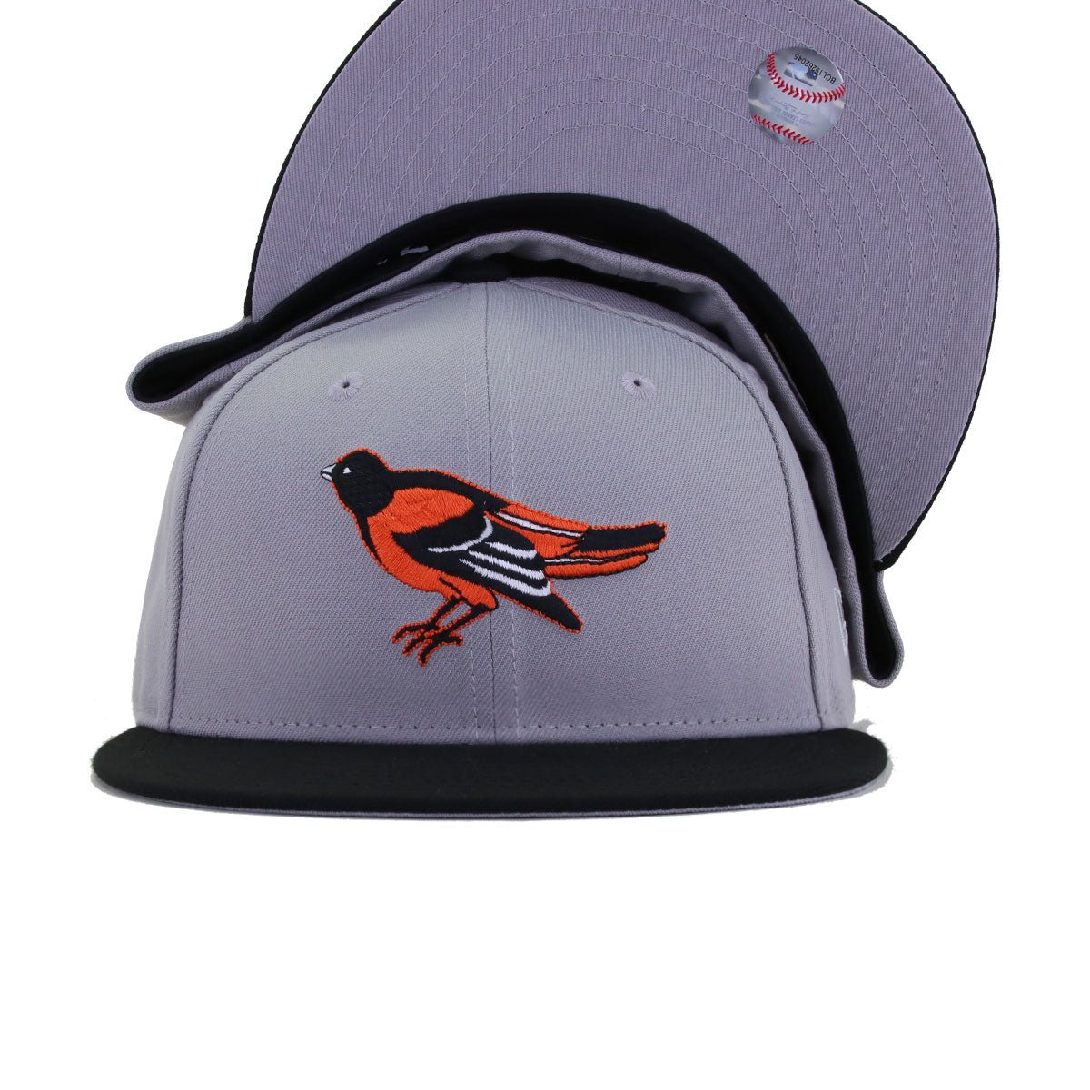 Baltimore Orioles Grey Black 1995 New Era 59Fifty Fitted