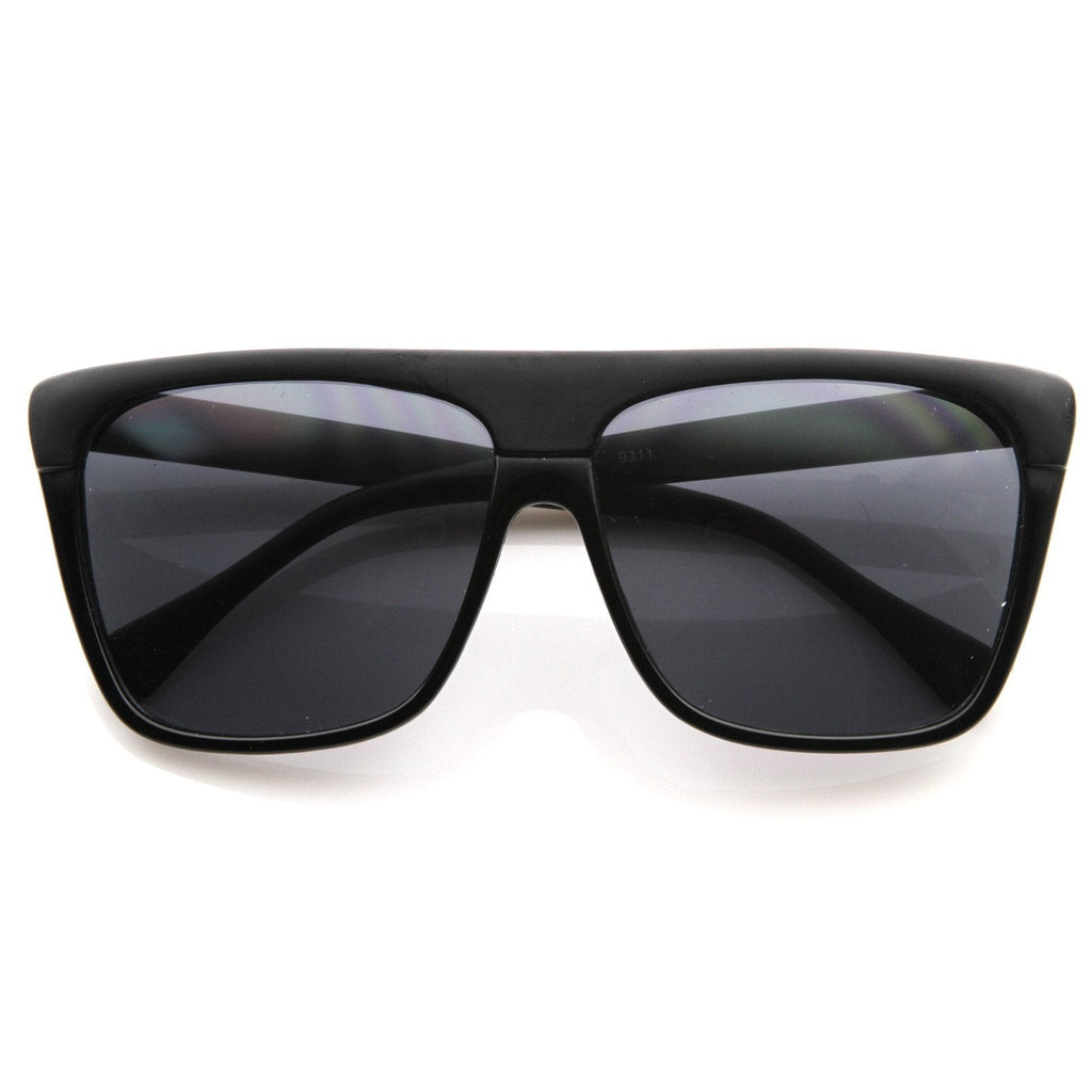 Super Retro Flat Top Mens Aviator Sunglasses 8604