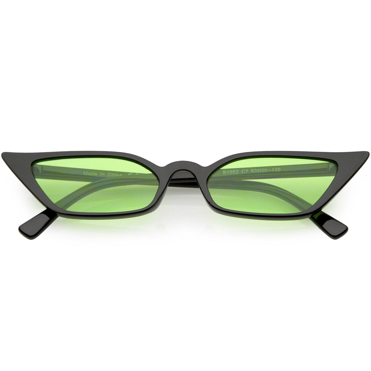 Women's 90's Thin Retro Pointed Cat Eye Sunglasses