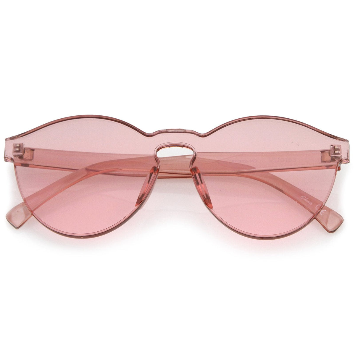 Mono Block Rimless PC Color Tone Lens Sunglasses