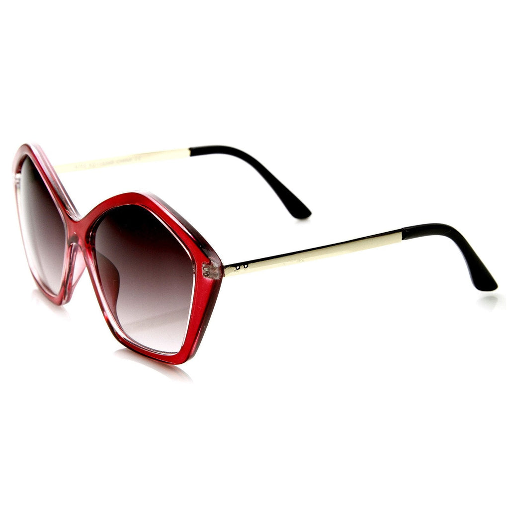 Retro Women's Sunglasses Fashion Geometric Shape Frame 8909