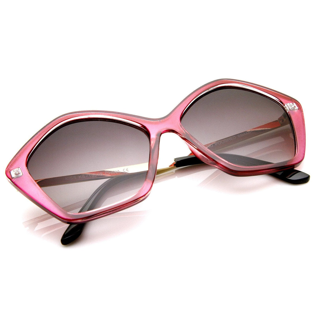 Retro Women's Sunglasses Fashion Geometric Shape Frame 8909