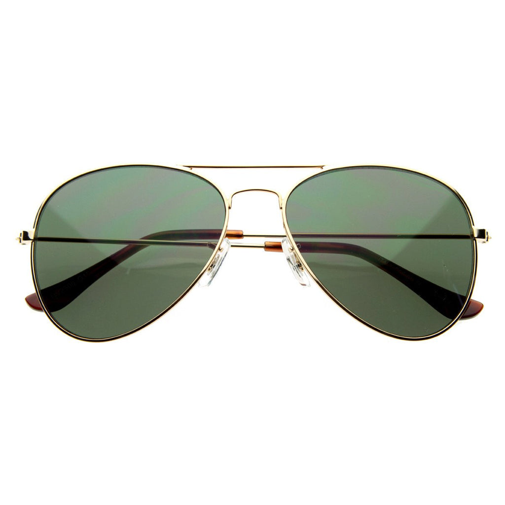 Limited Edition Classic Metal Tear Drop Aviator Sunglasses + Case 1041