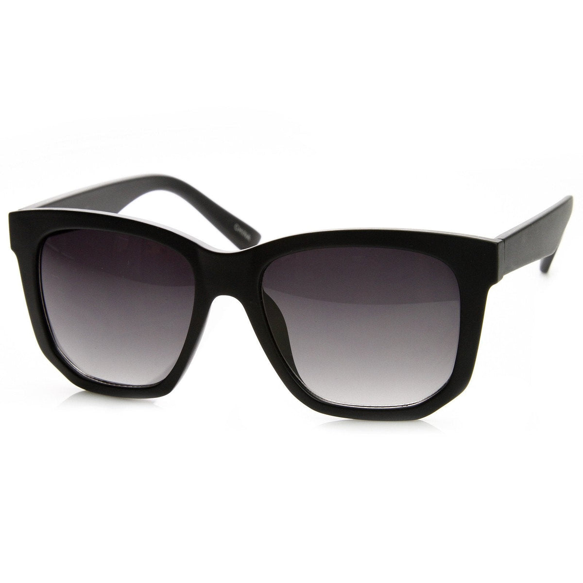Trendy Thick Frame Fashion Edge Cut Horned Rim Sunglasses 8914