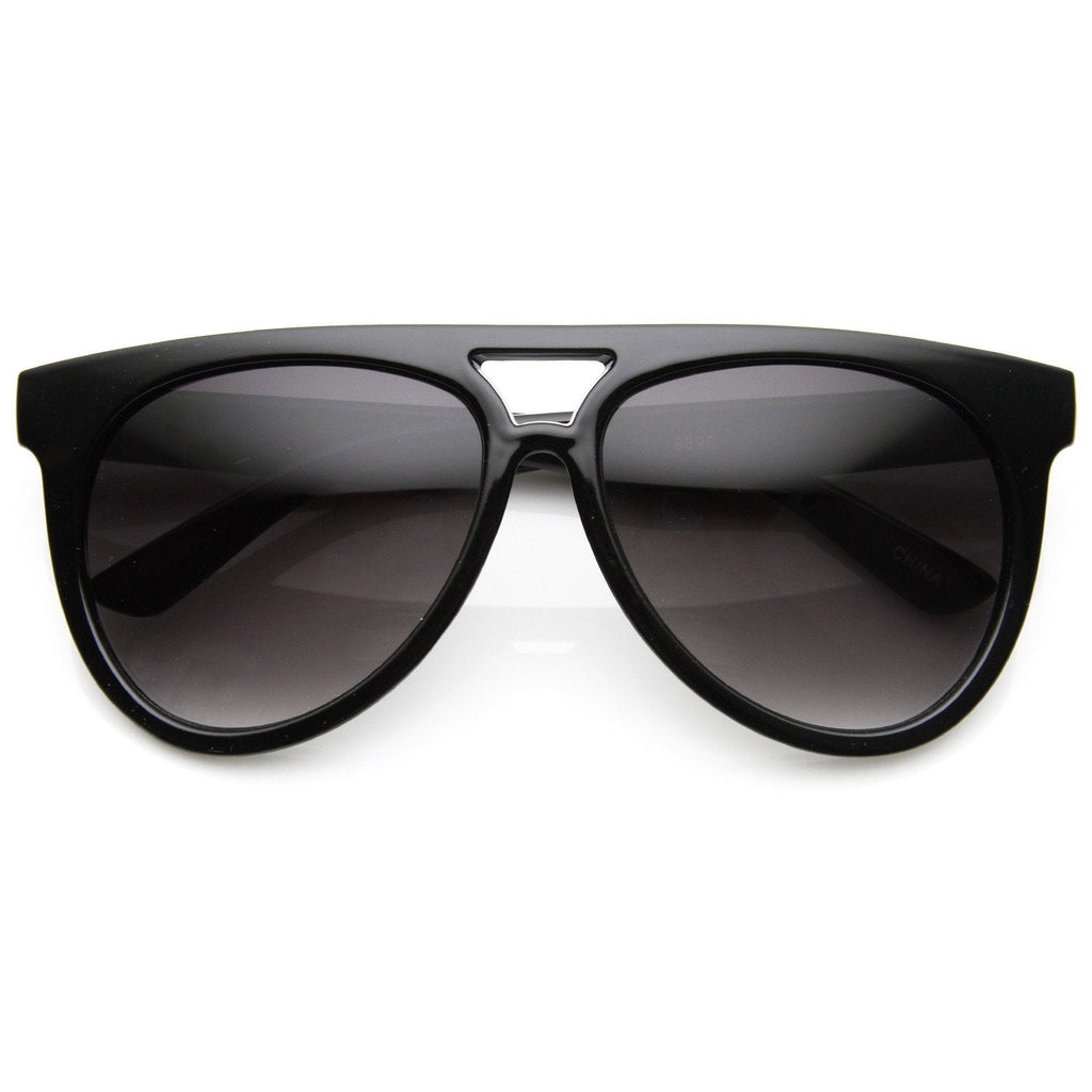 Retro Sunglasses Flat Top Oversize Aviators 8918