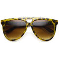 Retro Sunglasses Flat Top Oversize Aviators 8918