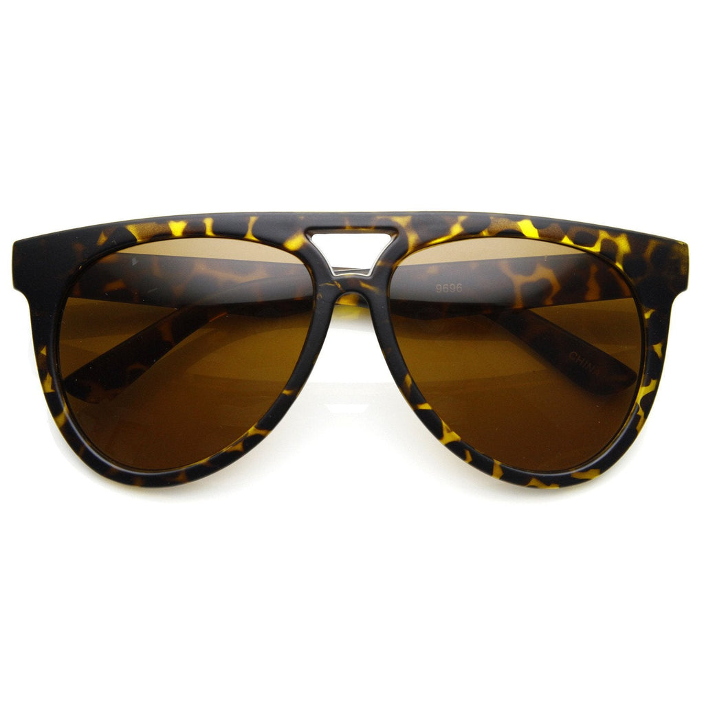 Retro Sunglasses Flat Top Oversize Aviators 8918