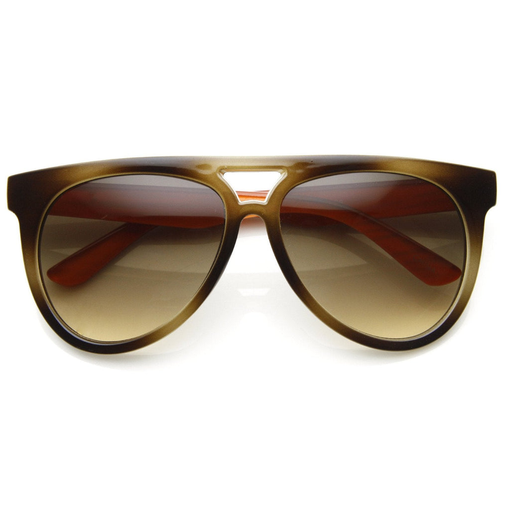 Retro Sunglasses Flat Top Oversize Aviators 8918
