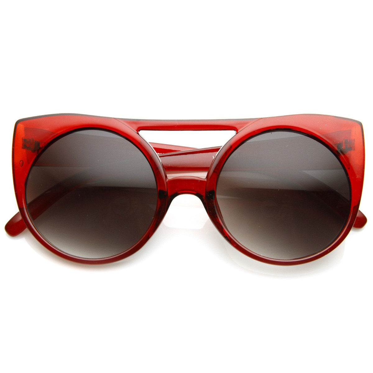 Retro Oversize Round Transparent Colorful Sunglasses 8933