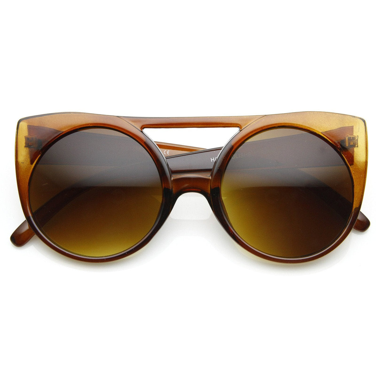 Retro Oversize Round Transparent Colorful Sunglasses 8933
