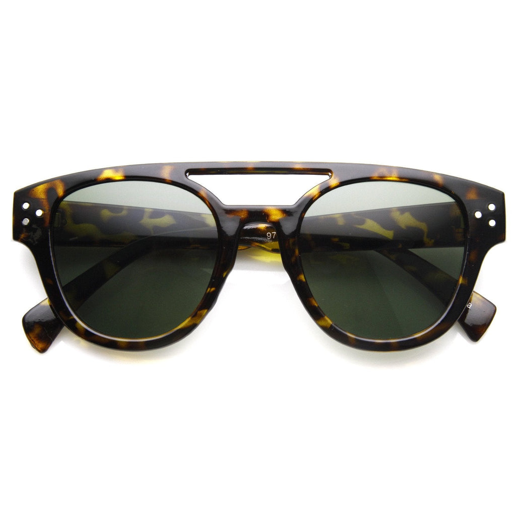 Retro European Fashion Cross Bar Aviator Sunglasses 8947