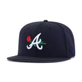 Atlanta Braves Navy Rose New Era 59Fifty Fitted