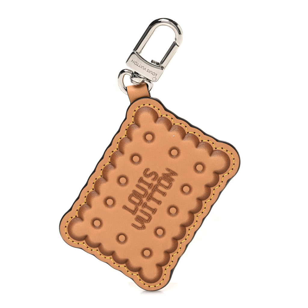 Monogram Biscuit Key Holder Bag Charm