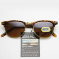 True Vintage Horned Rim Half Frame Sunglasses 7202