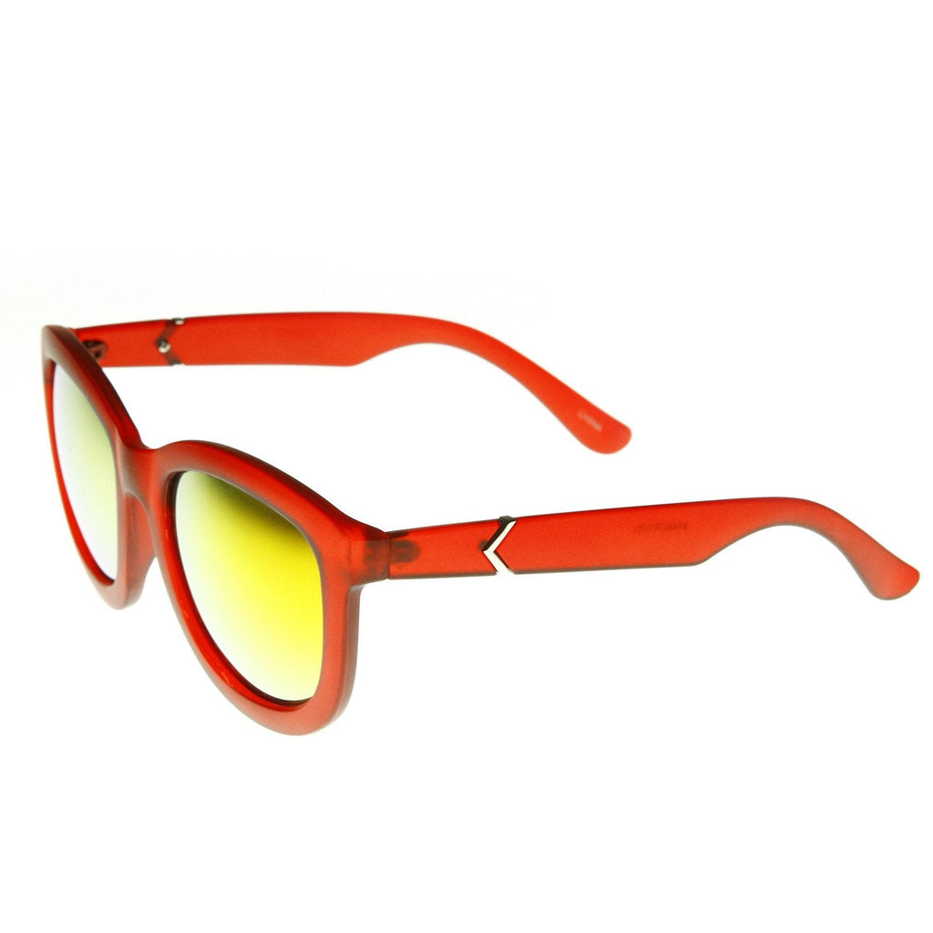 Crazy Frost Frame Mirrored Lens Oversize Sunglasses 8946
