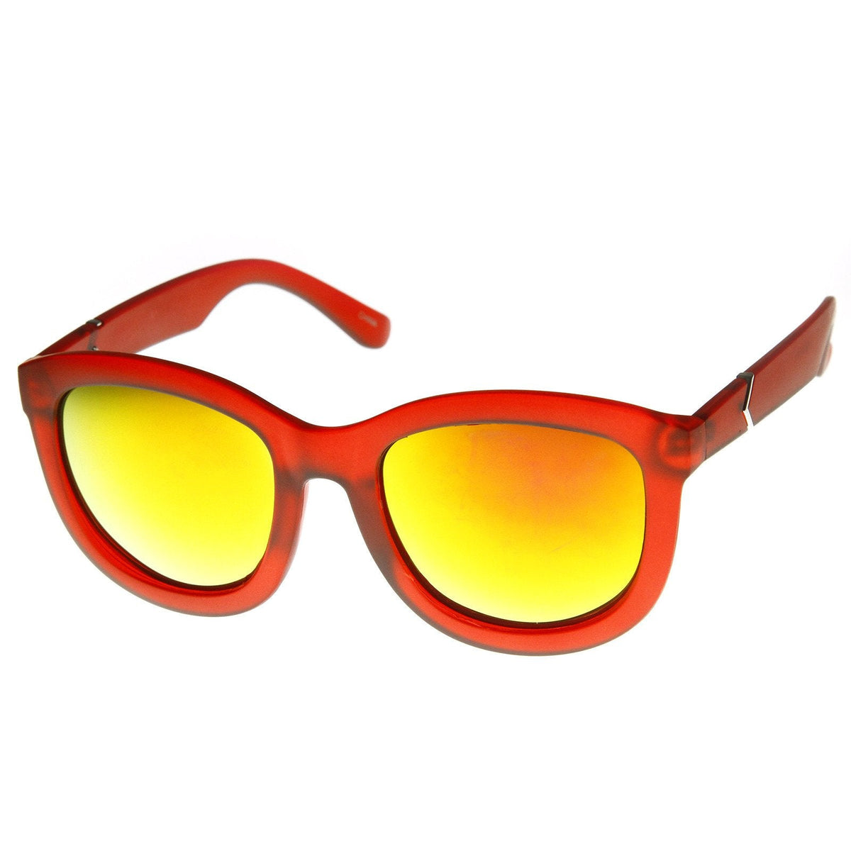 Crazy Frost Frame Mirrored Lens Oversize Sunglasses 8946