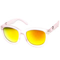 Crazy Frost Frame Mirrored Lens Oversize Sunglasses 8946