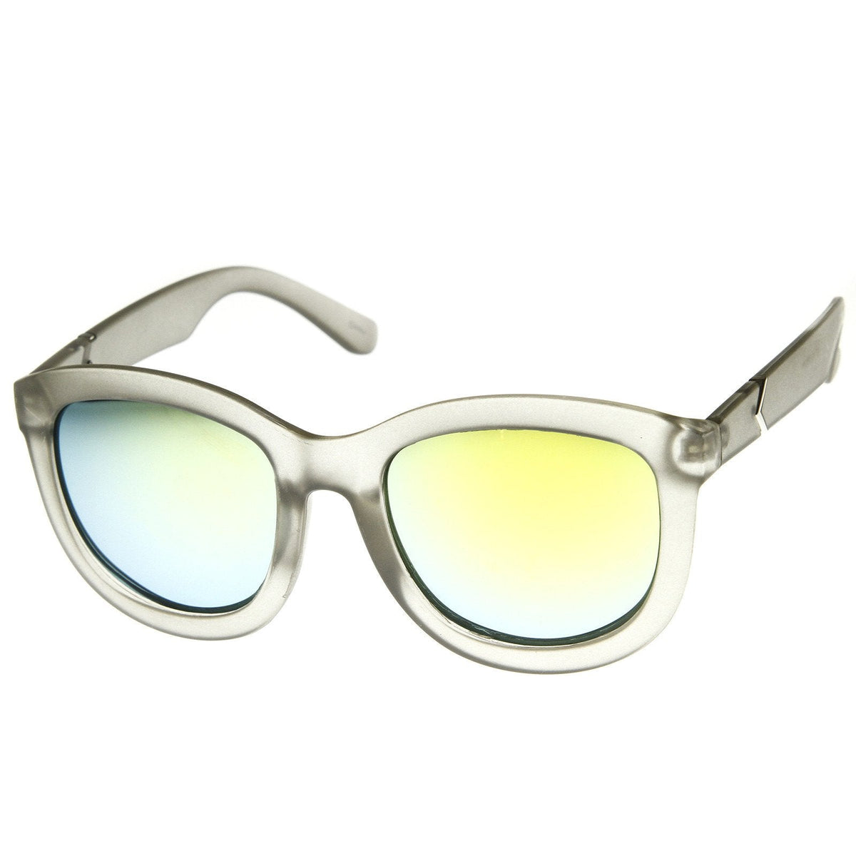 Crazy Frost Frame Mirrored Lens Oversize Sunglasses 8946