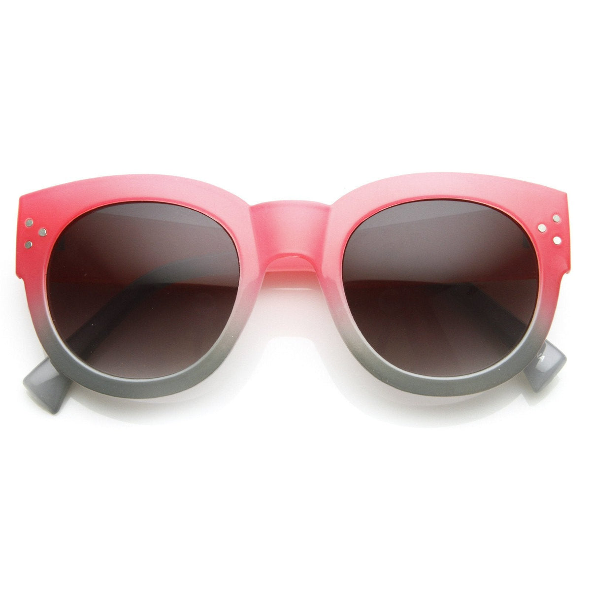 Retro Pool Beach Summer 2 Tone Oversize Sunglasses 8948