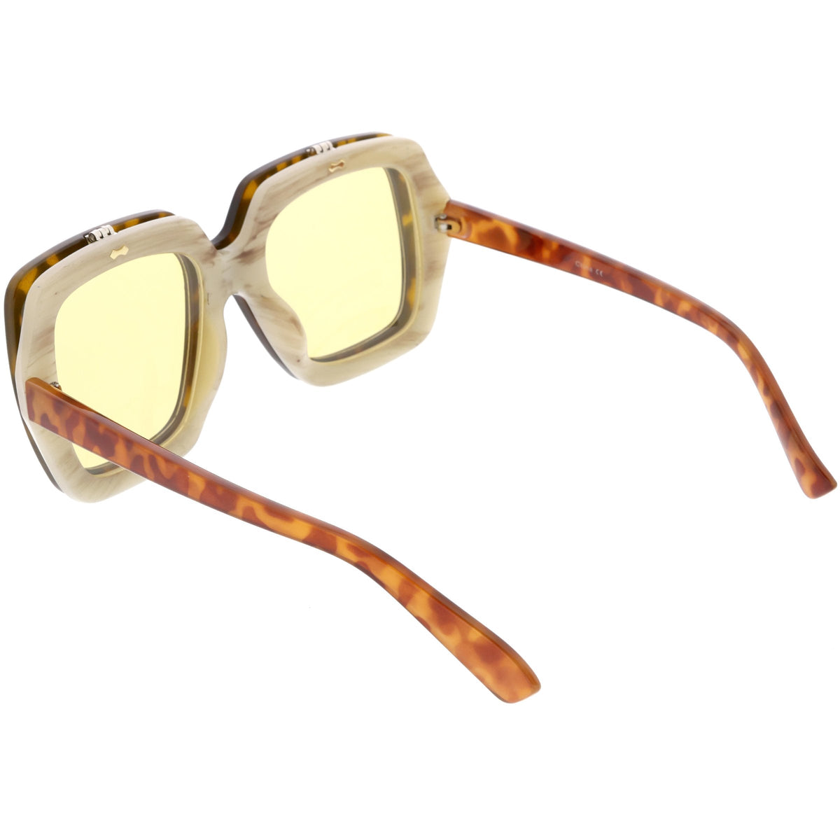 Retro European Oversize Flip Up Square Sunglasses C713